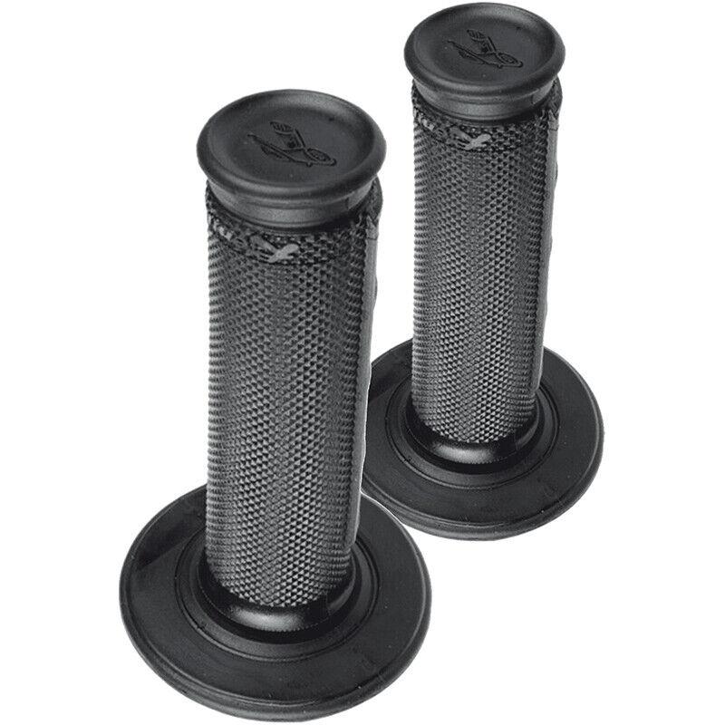 Renthal Dual Layer Ultra Tacky Half Waffle Black Grips Motocross Enduro